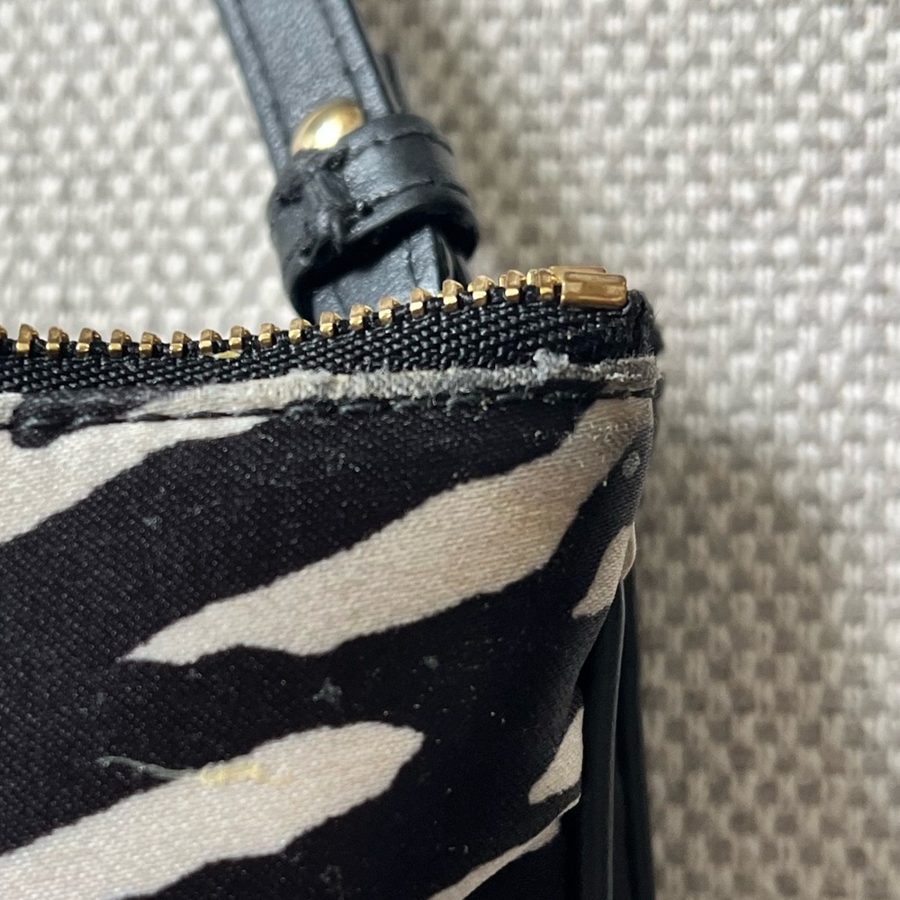 Jimmy Choo Black and White Zebra Crossbody Bag used - Picture 11 of 13
